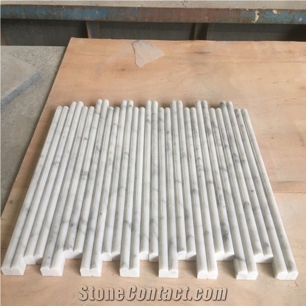 Carrara White Marble Mouldings Skirtings Borders Pencil Liner