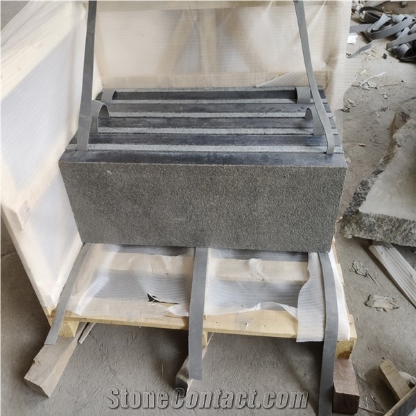 Flamed Ken Black Granite Tiles Pool Coping Pavers Tiles