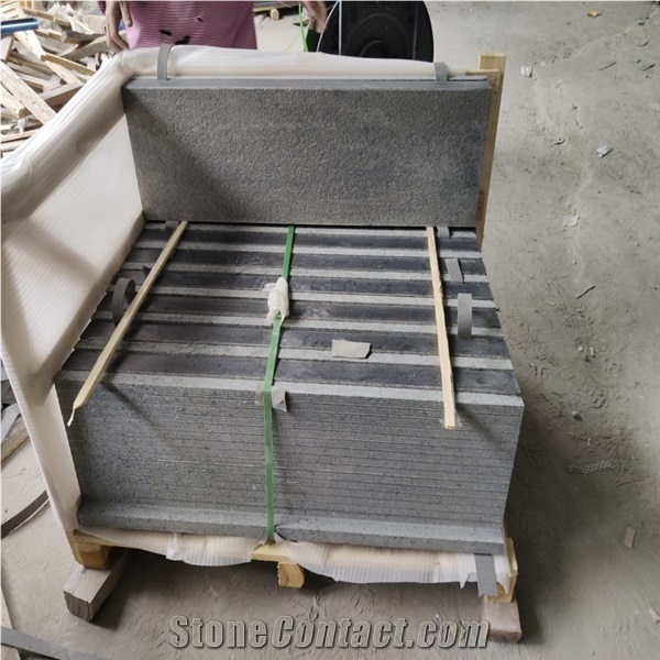 Flamed Ken Black Granite Tiles Pool Coping Pavers Tiles