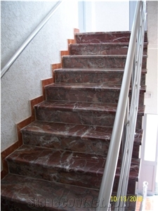 Red Marble Blocks from Albania