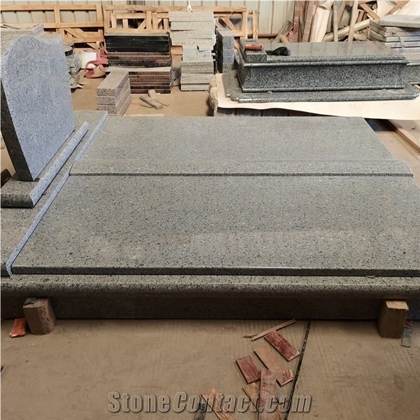 China Factory Sapphire Granite Double Monuments