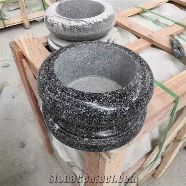 China G307 Snowflake Green Granite Cross Monument Headstones