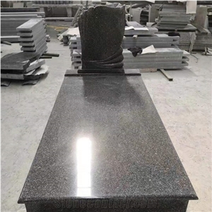 China Snowflake Green Granite Monuments Headstones