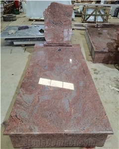 Multicolor Red Granite Single Monuments China Factory