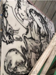 Semi-White Onyx Artificial Marble Slabs