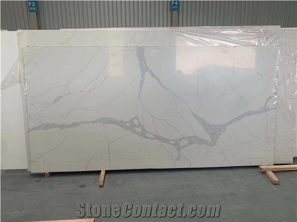 Blue Verns Amazing Blue Sky Calacatta Novo Quartz Slabs
