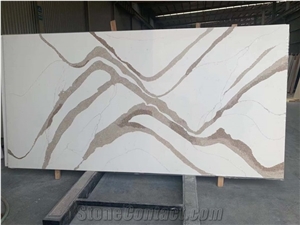 Blue Verns Amazing Blue Sky Calacatta Novo Quartz Slabs