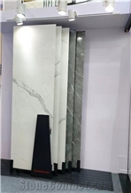 Big Slab Porcerlain Tile Sliding Display Stand Rack