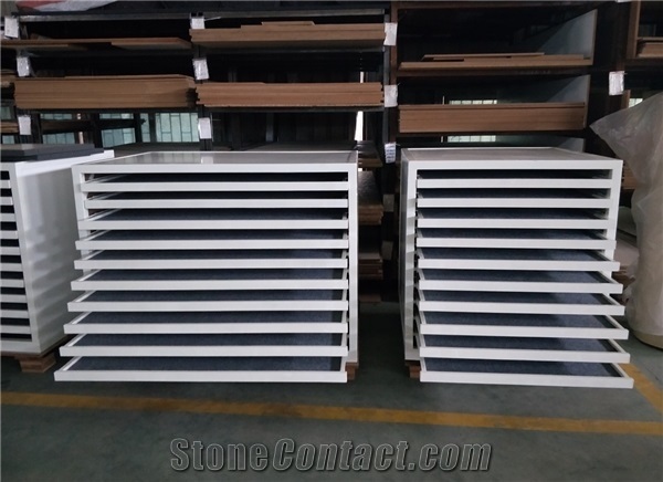 Drawer Rack For Ceramic Tile, Timber Sample Push Pull Rack