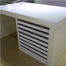 Hardwood Flooring Sample Display Rack Marble Drawer Stand