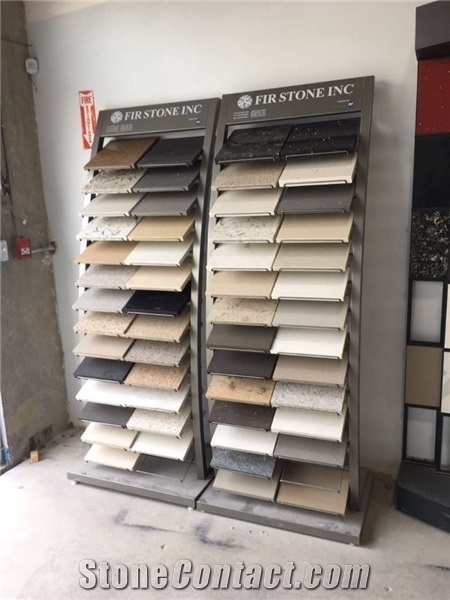 Marble Quartz Stone Marketing Display Rack