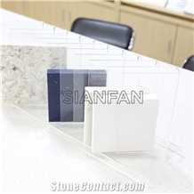 Quartz Sample Display Tabletop Racks Marble Display Stand