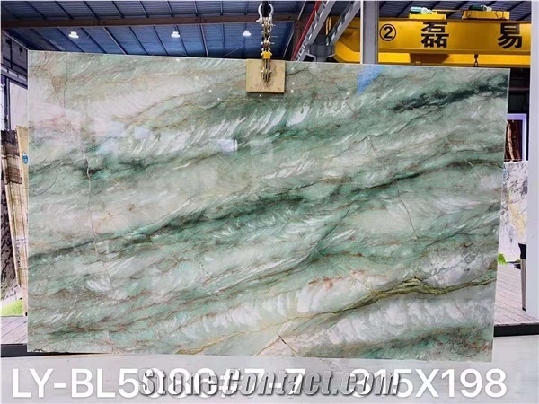 Brazil Royal Green Quartzite Polished Wall Covering Slabs