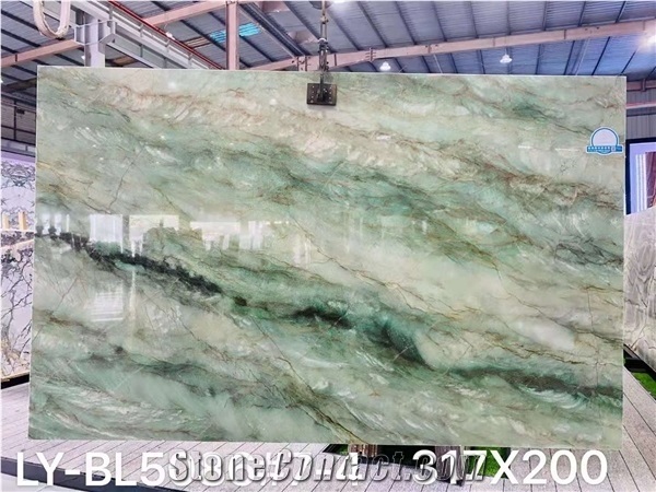 Brazil Royal Green Quartzite Polished Wall Covering Slabs