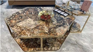 Brazil Shangri La Multicolor Polished Prefab Countertops