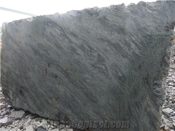 Brzil Verde Savana Granite Green Polished Slabs and Tiles