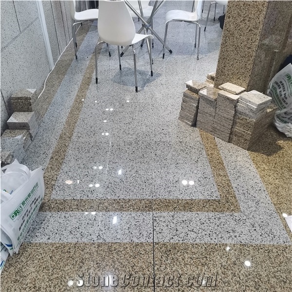 China New G682 Granite Yellow Polished Floor Tiles