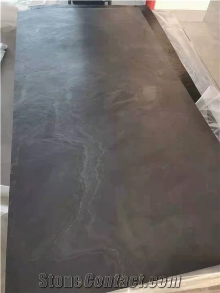 G0801 Black Schist Brushed 3mm Ultrathin Recombination Slabs