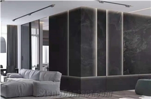 G0801 Black Schist Brushed 3mm Ultrathin Wall Slabs
