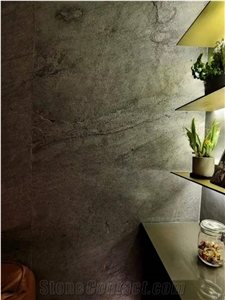 G0818 Silver Schist Brushed 3mm Ultrathin Composite Slabs