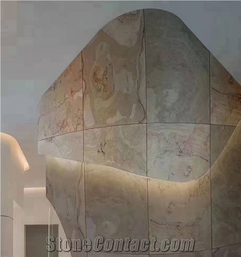 G0822 Beige Schist Brushed 3mm Ultrathin Wall Covering Slabs