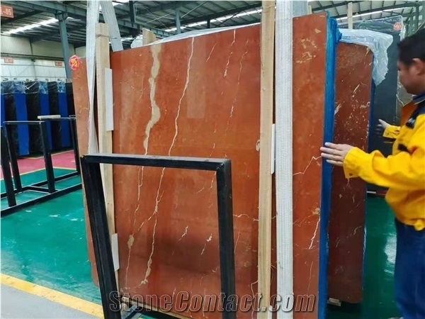 Rosso Alicante Marble Red Polished Big Slabs & Floor Tiles