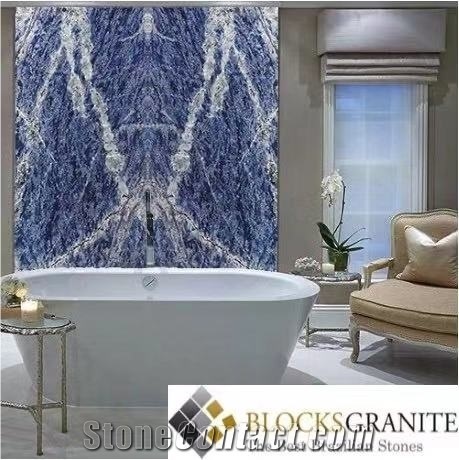 Sodalite Blue Quartzite Polished Wall Cladding & Floor Slabs