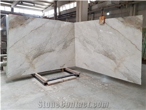 White Chocolate Marble Slabs, Calacatta White Dolomite Marble