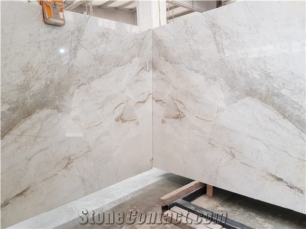 White Chocolate Marble Slabs, Calacatta White Dolomite Marble