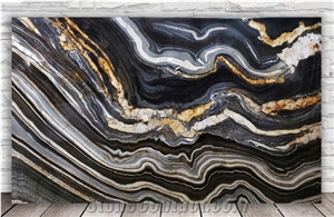 Namco Quatzite Slabs, Canada Cosmic Black Slabs