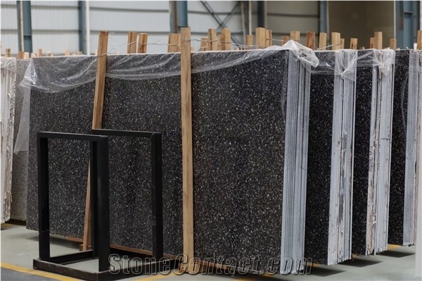 Black Terrazzo Tiles Dark Grey Terrazzo Floor Tiles