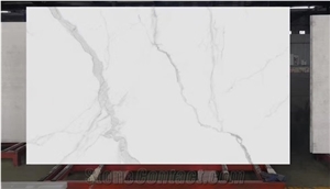 Calacatta White Nano Stone Crystallized Glass Stones Slabs