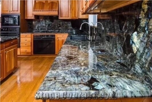 Lemurian Blue Granite Tiles Labradorite Blue Granite Slabs