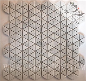 Carrara White and Crystal White Marble Mosaic Carrara White and Crystal White Marble Mosaic