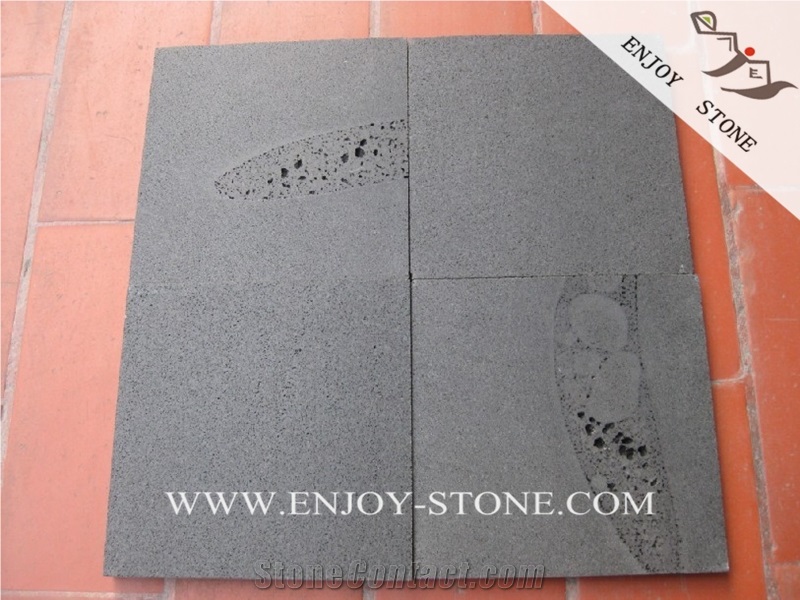 Dark Basalt Blue Stone Wall Tiles Covering Paver