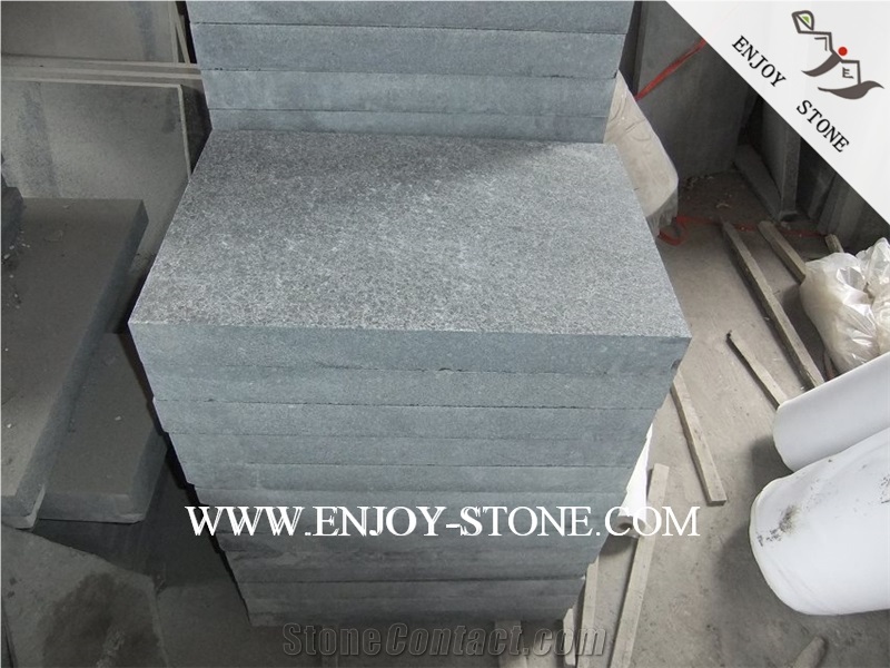 Flamed Raven Black G684 Fuding Black Basalt Tiles