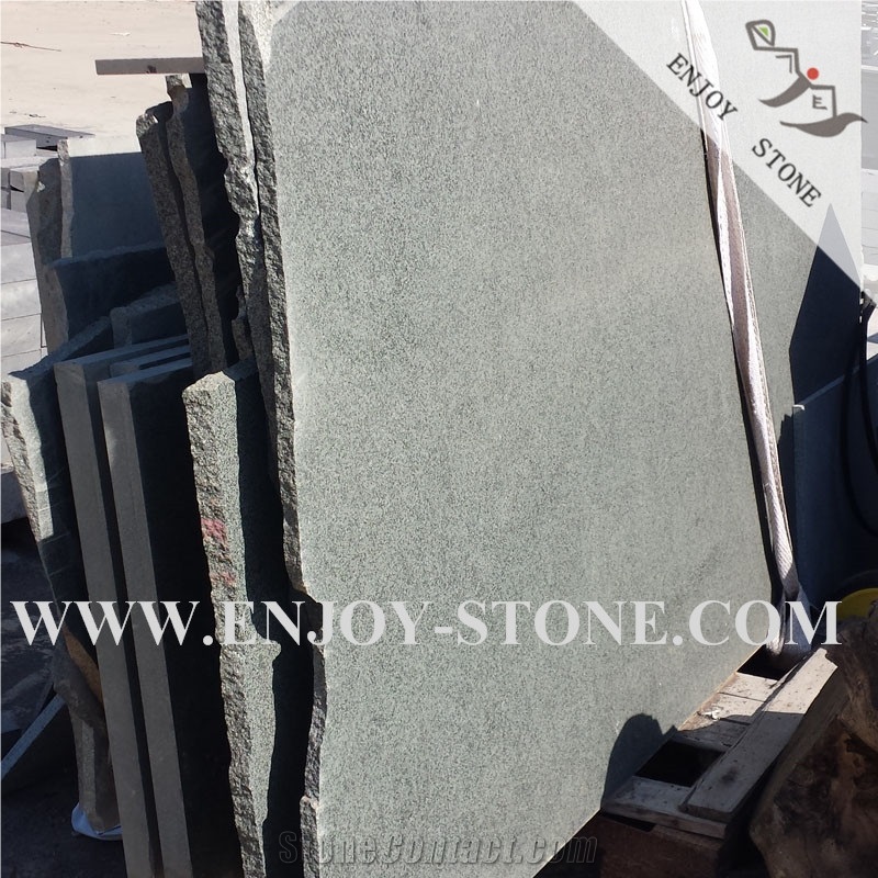 G612 Olive Green Large Size Slabs, Green Granite Flooring