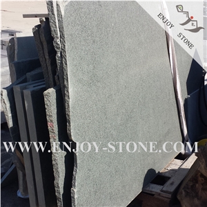 G612 Olive Green Large Size Slabs, Green Granite Flooring
