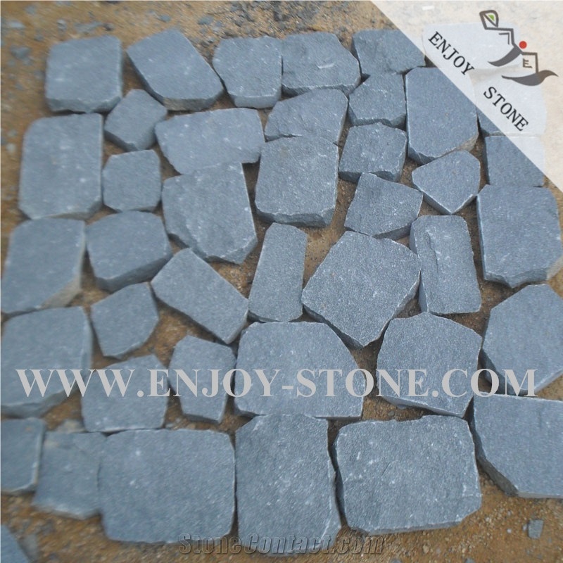 Natural Split, Hand Cut G612 Olive Green Random Crazy Paver