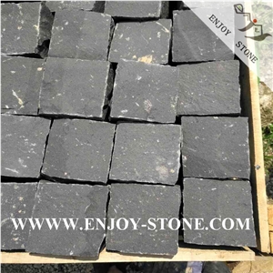 Natural Split Zhangpu Black Basalt Cobblestone