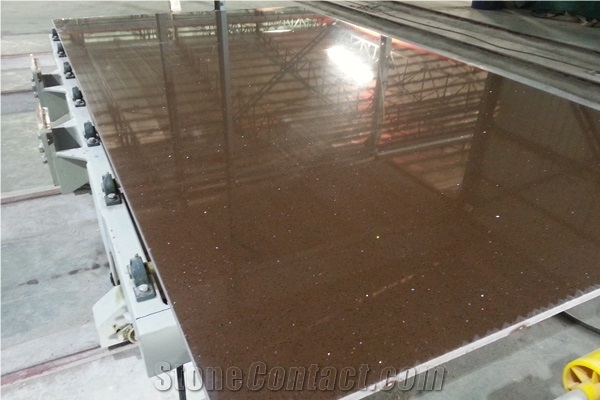 High Gloss Quartz Crystal White Slab Tile