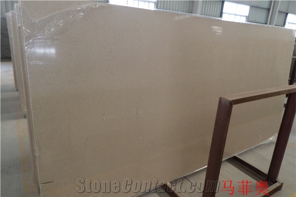 High Gloss Quartz Crystal White Slab Tile