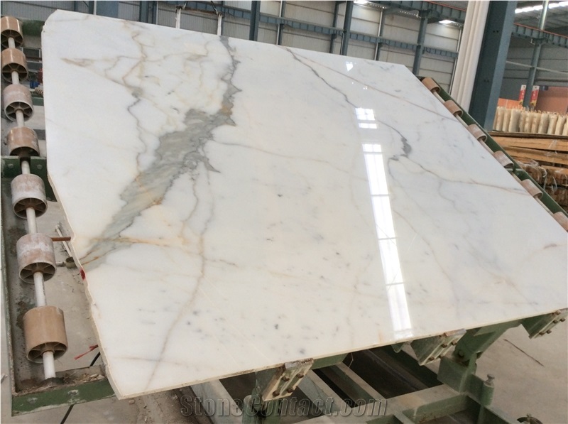 Polished Honed Calacatta Gold Marble for Sale