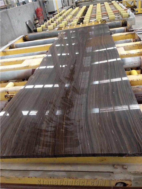 Polished Honed Obama Wood Grain Marble Slab