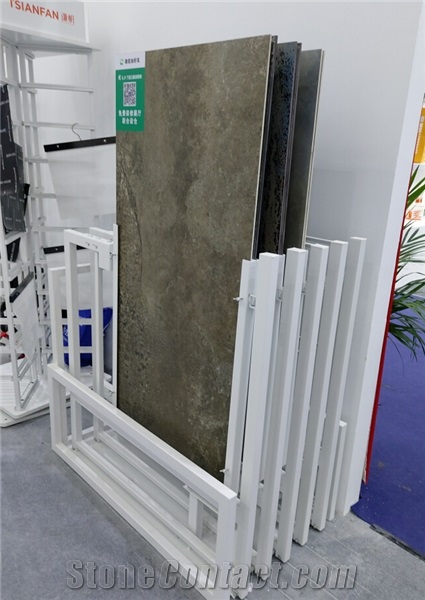 Slab Tile Spin Display Stand Rack