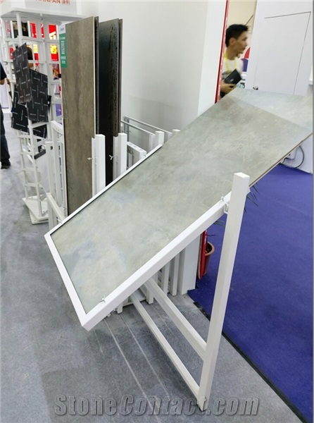 Slab Tile Spin Display Stand Rack