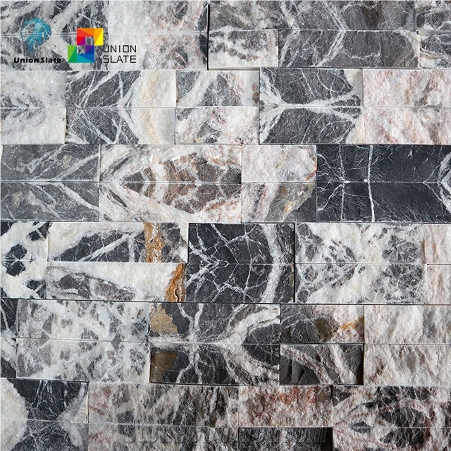 Nature Black Rose Marble Stone Wall Panel Fireplace Surround