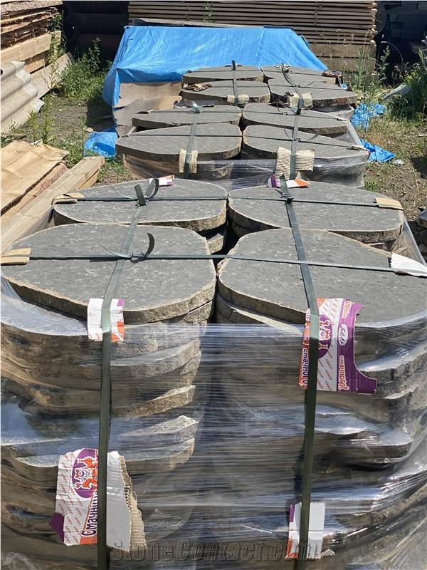Basalt Polygonal Flagstone Paver, Walkway Pavement