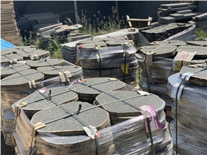 Basalt Polygonal Flagstone Paver, Walkway Pavement