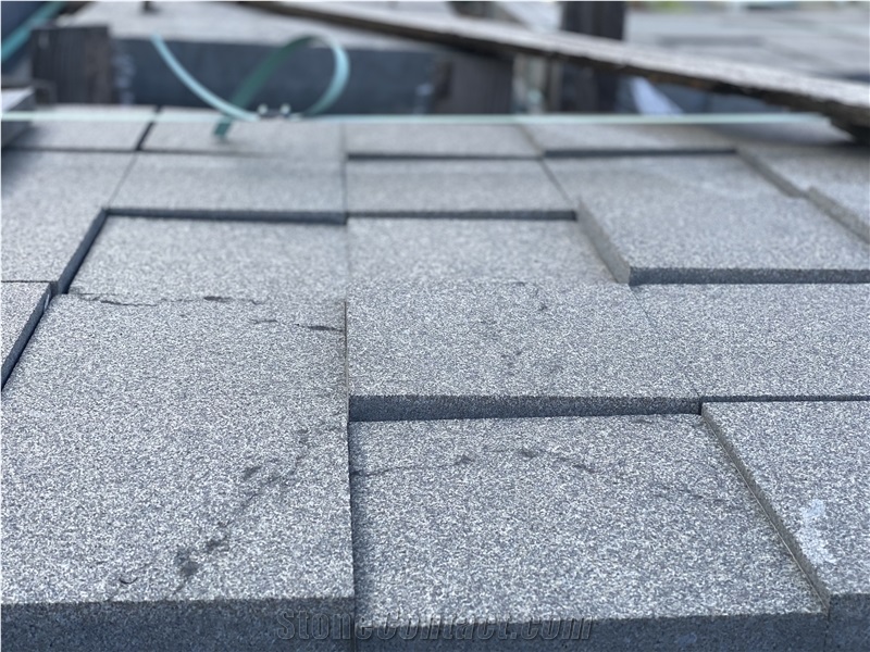 Gabbro Paving Stone Pavers, Antik Nero Gabbro Cobble Stone